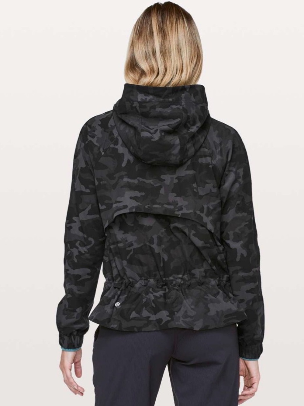 lululemon athletica Black Camo Pack It Up Jacket Size 12
